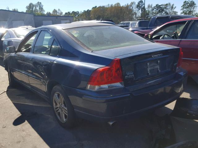 YV1RS592982692644 - 2008 VOLVO S60 2.5T BLUE photo 3