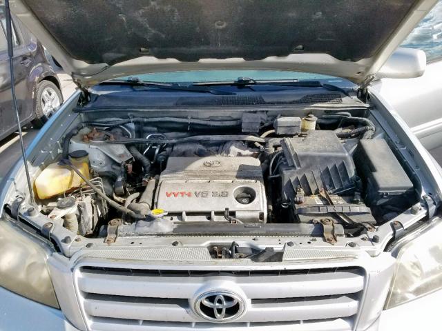 JTEEP21A640042730 - 2004 TOYOTA HIGHLANDER SILVER photo 7