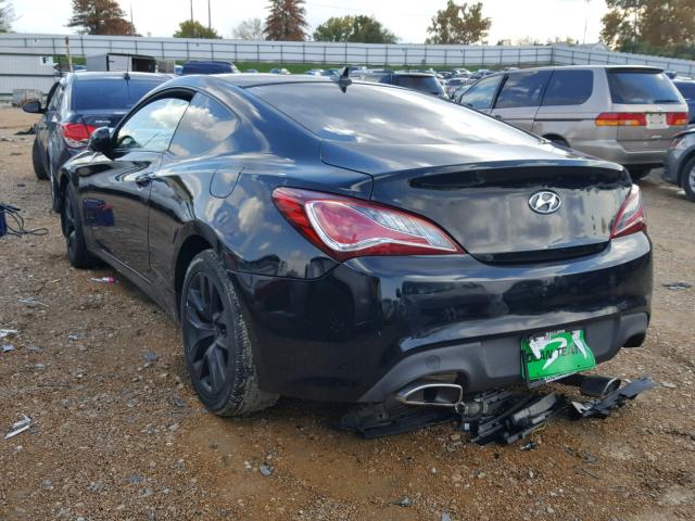 KMHHT6KD5DU092679 - 2013 HYUNDAI GENESIS CO BLACK photo 3