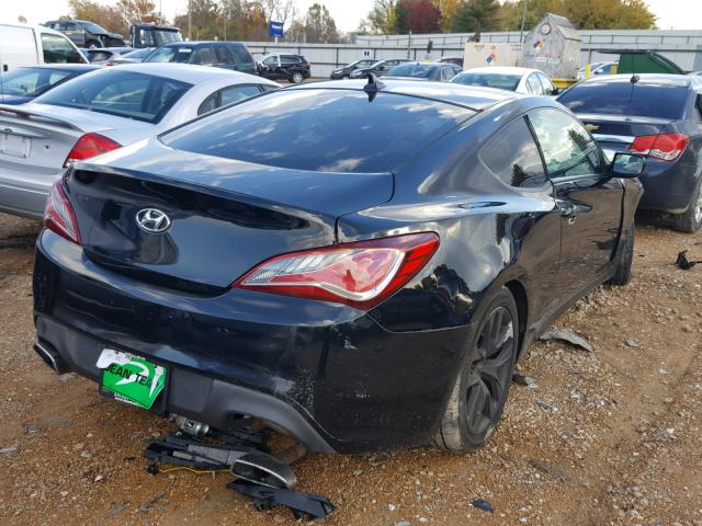 KMHHT6KD5DU092679 - 2013 HYUNDAI GENESIS CO BLACK photo 4