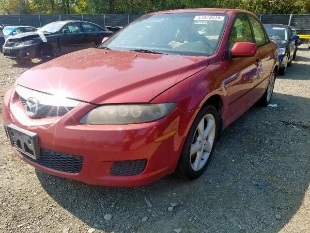 1YVHP80D065M16166 - 2006 MAZDA 6 S BURGUNDY photo 2