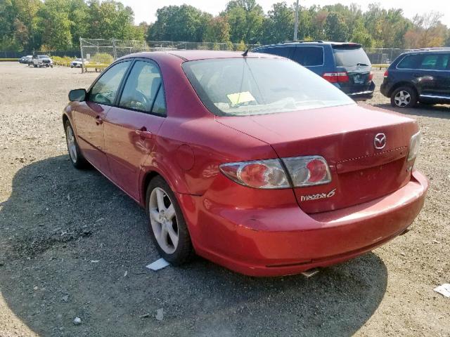 1YVHP80D065M16166 - 2006 MAZDA 6 S BURGUNDY photo 3