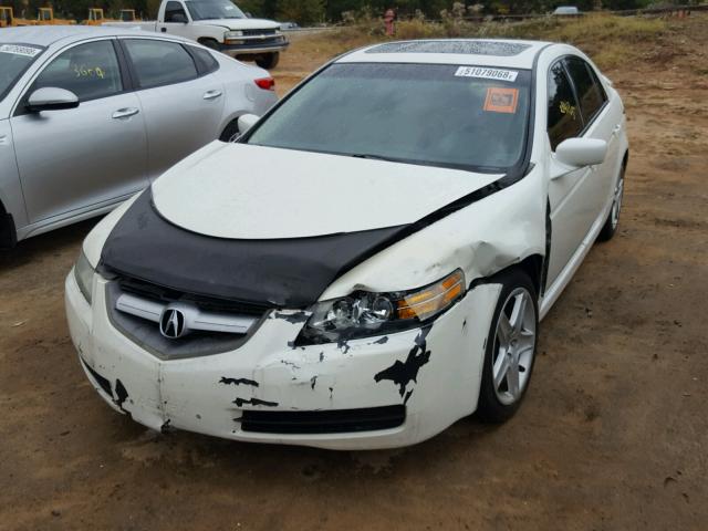 19UUA66235A001754 - 2005 ACURA TL WHITE photo 2