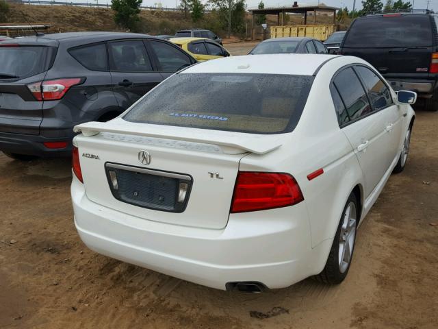 19UUA66235A001754 - 2005 ACURA TL WHITE photo 4