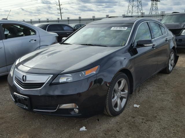 19UUA8F76CA023655 - 2012 ACURA TL BLACK photo 2