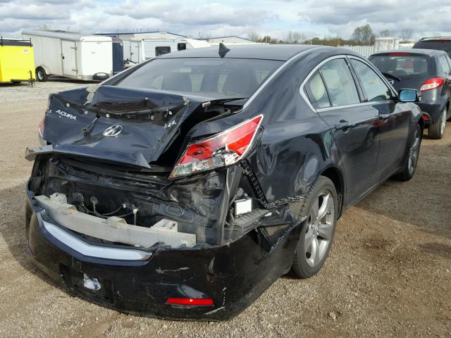 19UUA8F76CA023655 - 2012 ACURA TL BLACK photo 4