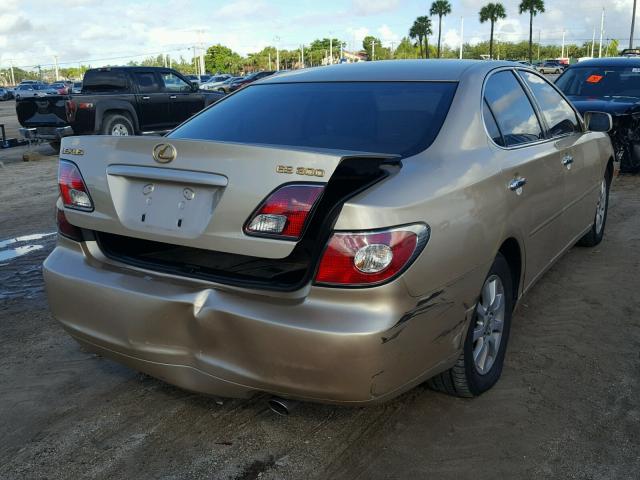 JTHBF30G225018090 - 2002 LEXUS ES 300 GOLD photo 4