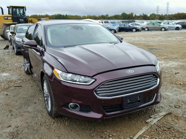 3FA6P0K99DR176123 - 2013 FORD FUSION TIT MAROON photo 1