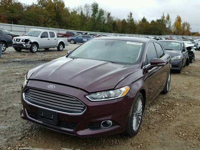 3FA6P0K99DR176123 - 2013 FORD FUSION TIT MAROON photo 2