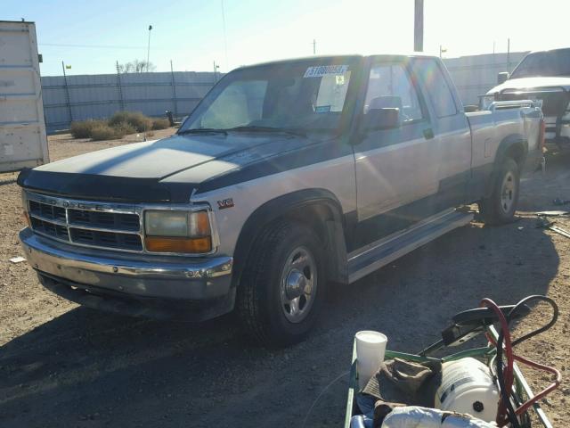 1B7GL23X8SS164131 - 1995 DODGE DAKOTA GREEN photo 2