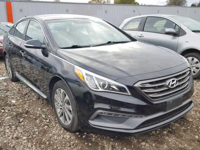 5NPE34AFXFH240370 - 2015 HYUNDAI SONATA SPO BLACK photo 1