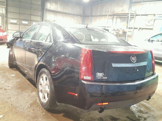 1G6DV57V180166673 - 2008 CADILLAC CTS HI FEA BLACK photo 3