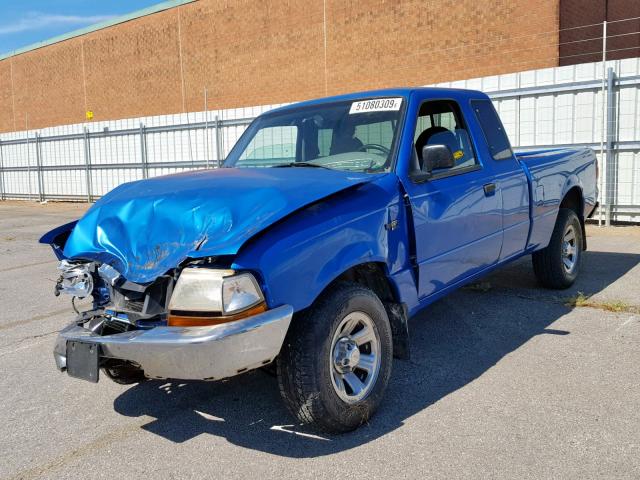 1FTYR14VXYTA18004 - 2000 FORD RANGER SUP BLUE photo 2