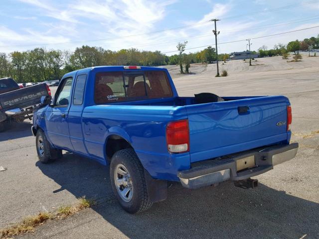 1FTYR14VXYTA18004 - 2000 FORD RANGER SUP BLUE photo 3