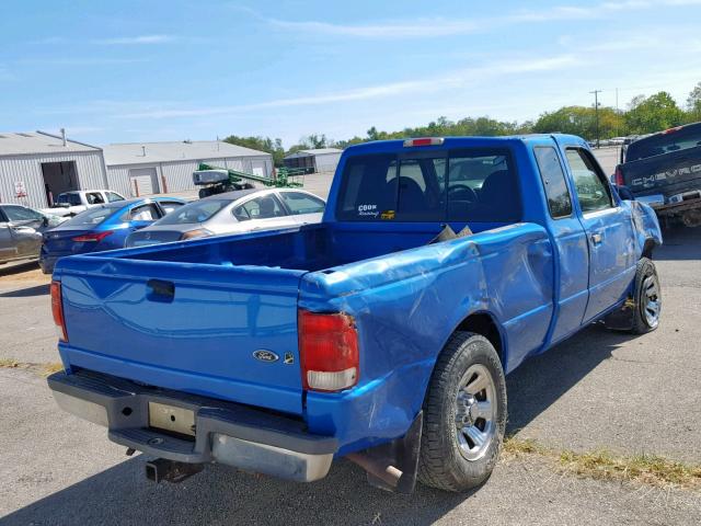 1FTYR14VXYTA18004 - 2000 FORD RANGER SUP BLUE photo 4