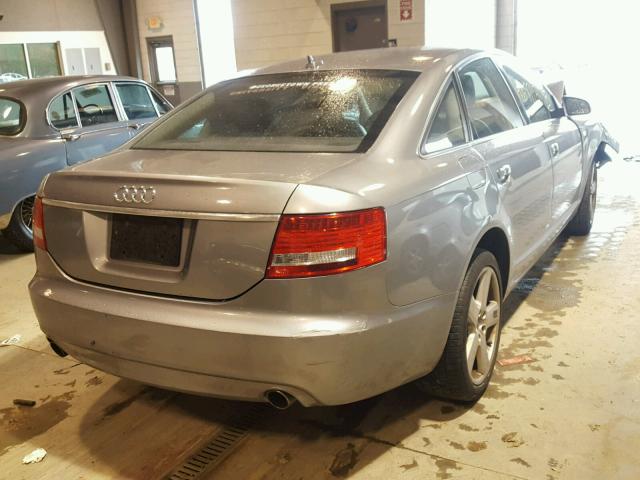 WAUDH74FX8N104380 - 2008 AUDI A6 3.2 QUA SILVER photo 4