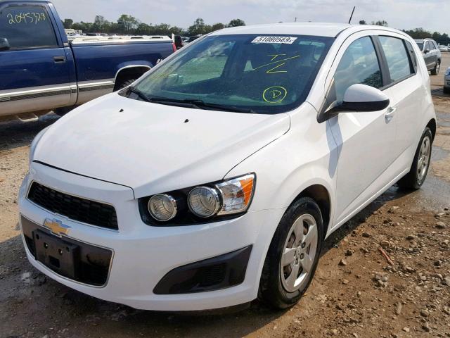 1G1JA6SH7G4174182 - 2016 CHEVROLET SONIC LS WHITE photo 2