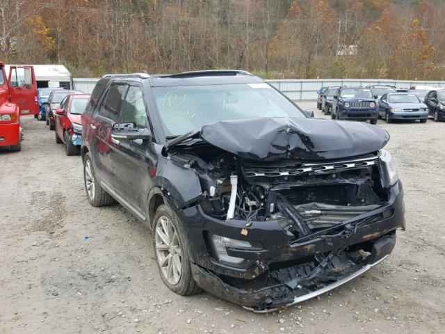 1FM5K8F86GGA71454 - 2016 FORD EXPLORER L BLACK photo 1