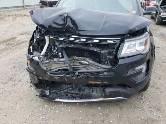 1FM5K8F86GGA71454 - 2016 FORD EXPLORER L BLACK photo 9