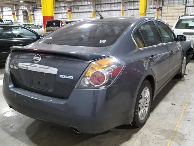 1N4CL2AP7AC145764 - 2010 NISSAN ALTIMA HYB GRAY photo 4