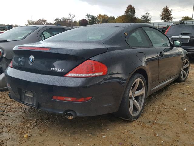 WBAEA5C50ACV93301 - 2010 BMW 650 I BLACK photo 4