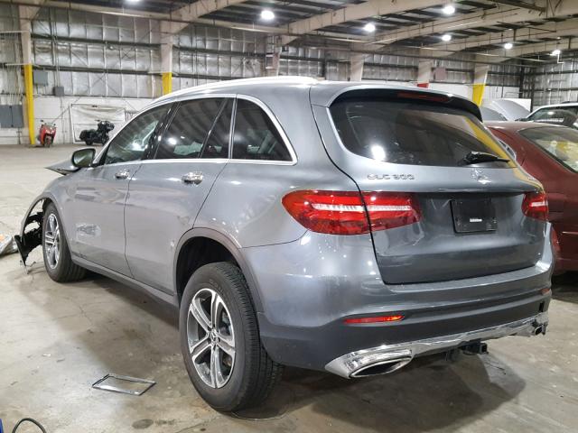 WDC0G4KBXHF240788 - 2017 MERCEDES-BENZ GLC 300 4M GRAY photo 3