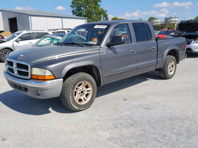 1D7HL48N93S148714 - 2003 DODGE DAKOTA QUA CHARCOAL photo 2