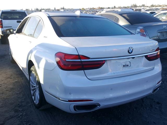 WBA7J2C50JB246239 - 2018 BMW 740 XE WHITE photo 3