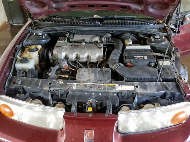 1G8ZH52852Z163090 - 2002 SATURN SL1 MAROON photo 7