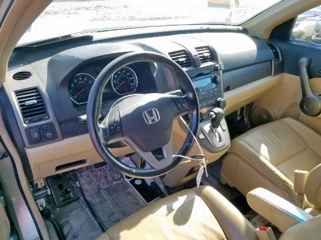 5J6RE38758L007798 - 2008 HONDA CR-V EXL GOLD photo 9