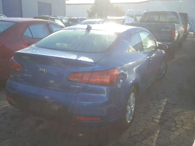 KNAFX6A8XF5348488 - 2015 KIA FORTE EX BLUE photo 4