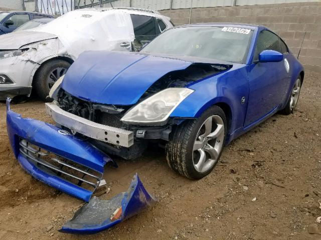 JN1AZ34E16M351795 - 2006 NISSAN 350Z COUPE BLUE photo 2