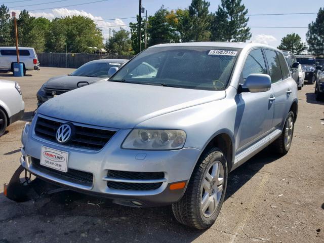 WVGMM77L45D023579 - 2005 VOLKSWAGEN TOUAREG 4. BLUE photo 2