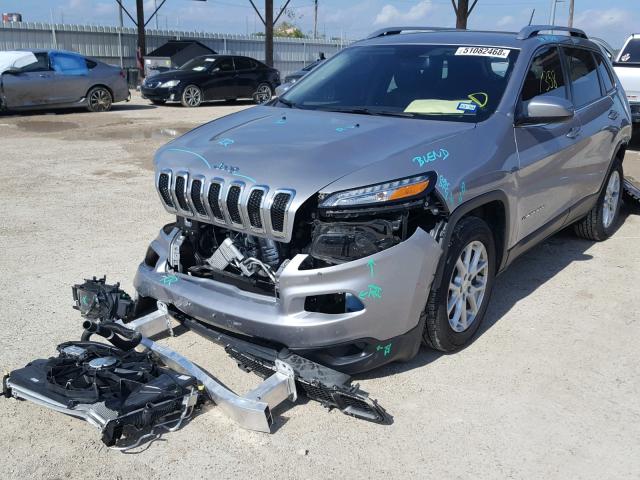 1C4PJLCB9JD539723 - 2018 JEEP CHEROKEE L SILVER photo 2