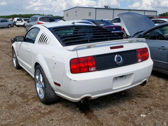 1ZVHT82H755210260 - 2005 FORD MUSTANG GT WHITE photo 3