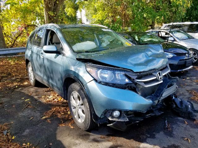 5J6RM4H77DL051806 - 2013 HONDA CR-V EXL TEAL photo 1