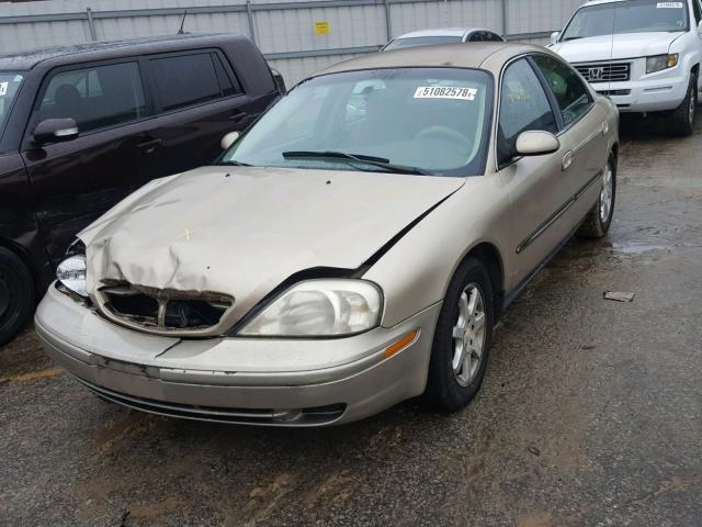 1MEFM53U0YA627845 - 2000 MERCURY SABLE LS GOLD photo 2