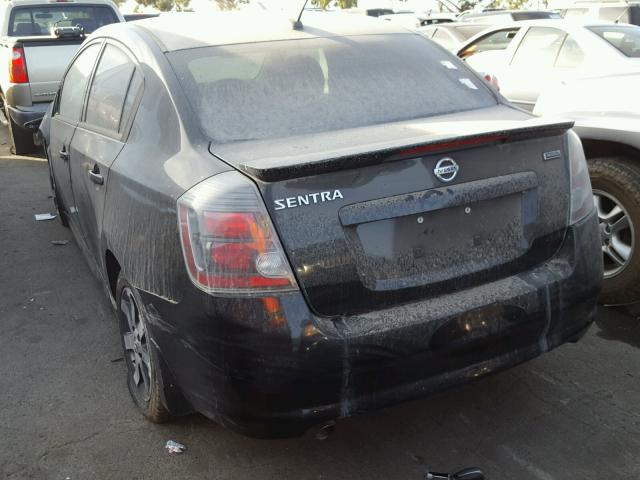 3N1AB6AP8CL663694 - 2012 NISSAN SENTRA 2.0 BLACK photo 3