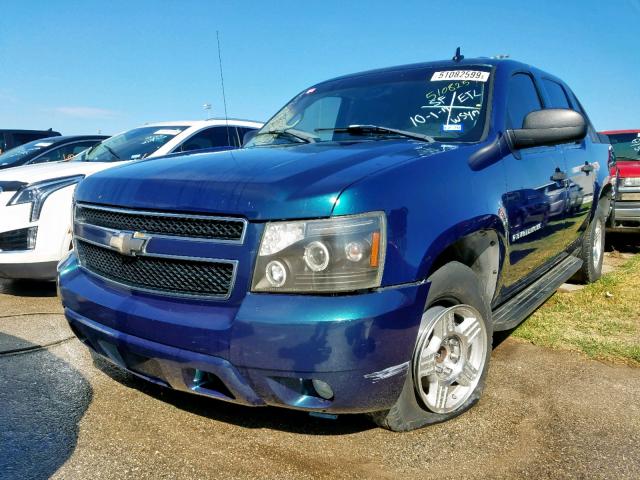 3GNEC12JX7G116957 - 2007 CHEVROLET AVALANCHE BLUE photo 2