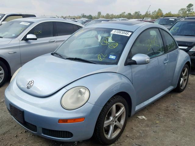 3VWRW31C09M510114 - 2009 VOLKSWAGEN NEW BEETLE BLUE photo 2