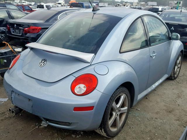 3VWRW31C09M510114 - 2009 VOLKSWAGEN NEW BEETLE BLUE photo 4