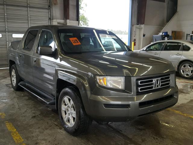 2HJYK16566H514893 - 2006 HONDA RIDGELINE GREEN photo 1