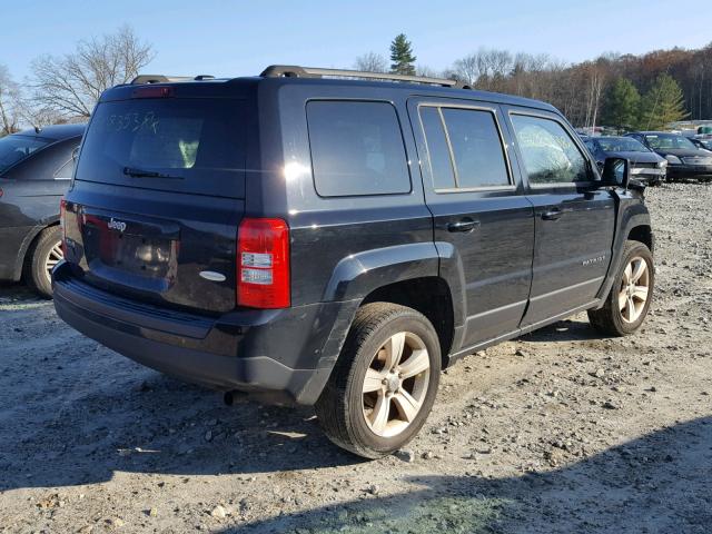 1C4NJRFB3ED644589 - 2014 JEEP PATRIOT LA BLACK photo 4