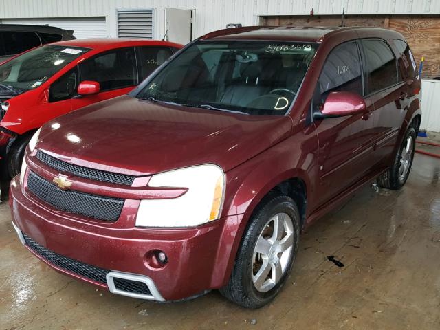 2CNDL937186310310 - 2008 CHEVROLET EQUINOX SP BURGUNDY photo 2