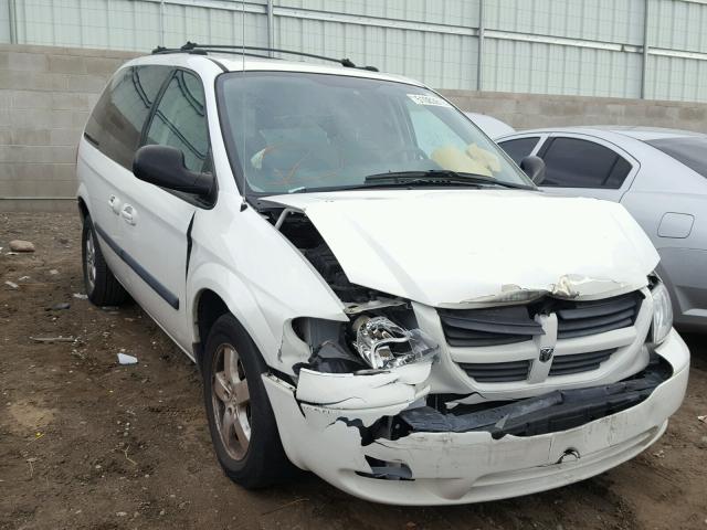 1D4GP45R55B436009 - 2005 DODGE CARAVAN SX WHITE photo 1