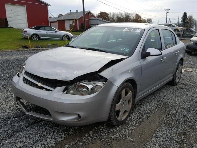 1G1AF5F56A7127999 - 2010 CHEVROLET COBALT 2LT SILVER photo 2