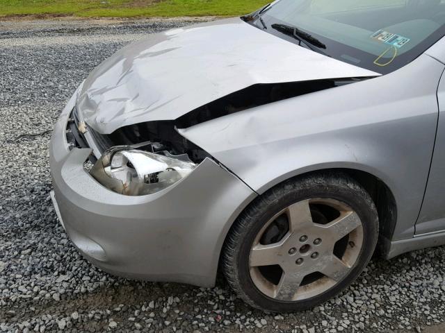 1G1AF5F56A7127999 - 2010 CHEVROLET COBALT 2LT SILVER photo 9