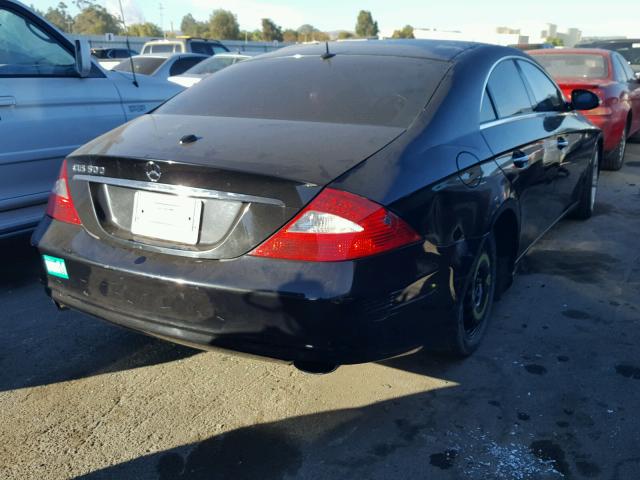 WDDDJ75X06A076324 - 2006 MERCEDES-BENZ CLS 500C BLACK photo 4