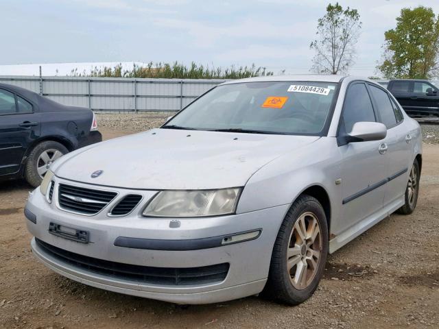 YS3FD46Y771129952 - 2007 SAAB 9-3 2.0T SILVER photo 2