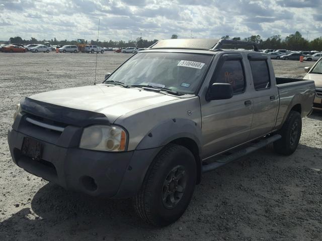 1N6ED29X92C369749 - 2002 NISSAN FRONTIER C TAN photo 2